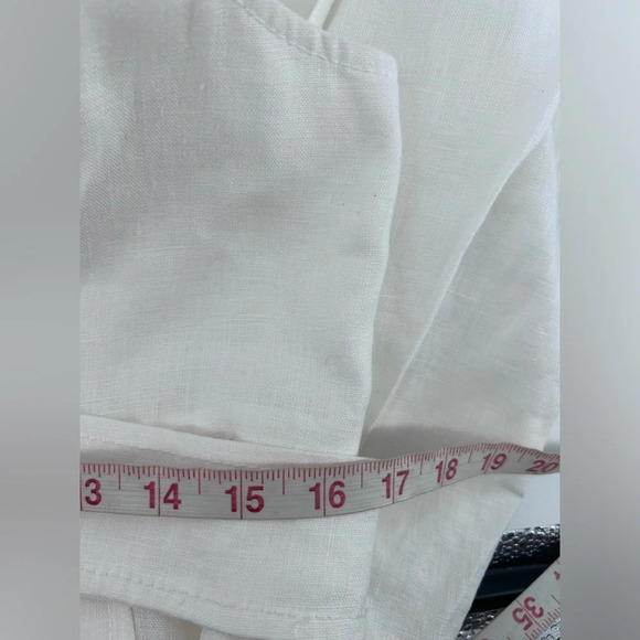 Zimmermann Lovestruck Gold Buttoned Linen Mini Dress Sz 3 US 10 White nwt - Picture 12 of 15
